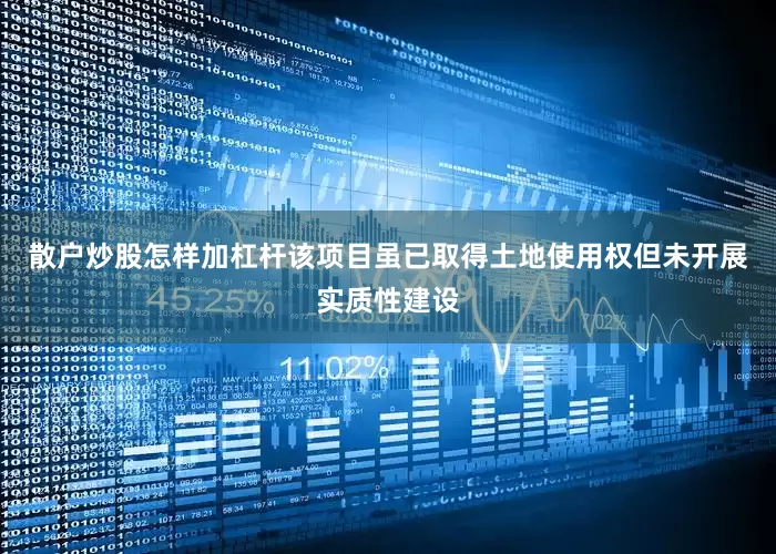 散户炒股怎样加杠杆该项目虽已取得土地使用权但未开展实质性建设